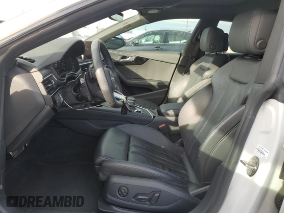 2019 Audi A5 Sportback Premium Plus with VIN WAUENCF53KA092386, listed as a Copart auction lot 37323564 with 56,579 mi miles. Bid and sale history available at carsss.com. Image 7.