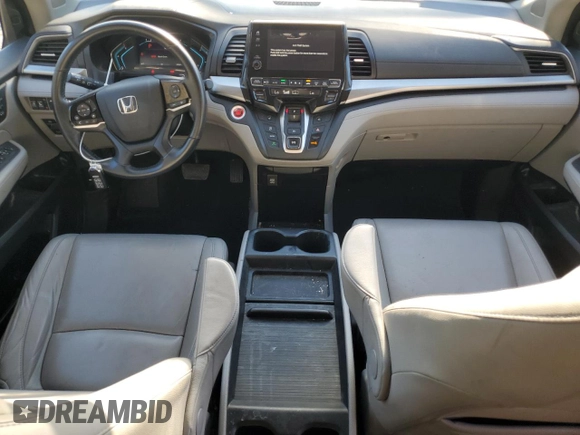 2020 Honda Odyssey EX-L with VIN 5FNRL6H73LB054188, listed as a Copart auction lot 48288055 with 58,047 mi miles and Salvage Title. Bid and sale history available at carsss.com. Image 8.