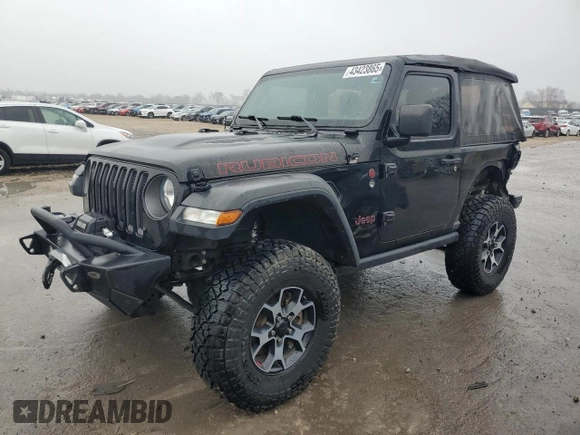 2020 Jeep Wrangler Rubicon with VIN 1C4HJXCG9LW142723, listed as a Copart auction lot 43423865 with 48,711 mi miles and Salvage title. Bid and sale history available at DreamBid. Image 1.