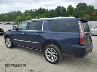 2018 Cadillac Escalade ESV Premium Luxury with VIN 1GYS4JKJ4JR113630, listed as a Copart auction lot 56296265 with 76,556 mi miles and Salvage title. Bid and sale history available at DreamBid. Image 2.
