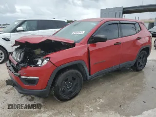 2018 Jeep Compass Sport with VIN 3C4NJCAB6JT409466, listed as a Copart auction lot 54982045 with 81,985 mi miles and Salvage title. Bid and sale history available at DreamBid. Image 1.