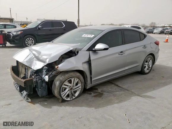 2020 Hyundai Elantra Value Edition with VIN 5NPD84LF9LH607622, listed as a Copart auction lot 48752175 with 81,790 mi miles and Salvage Title. Bid and sale history available at carsss.com. Image 1.