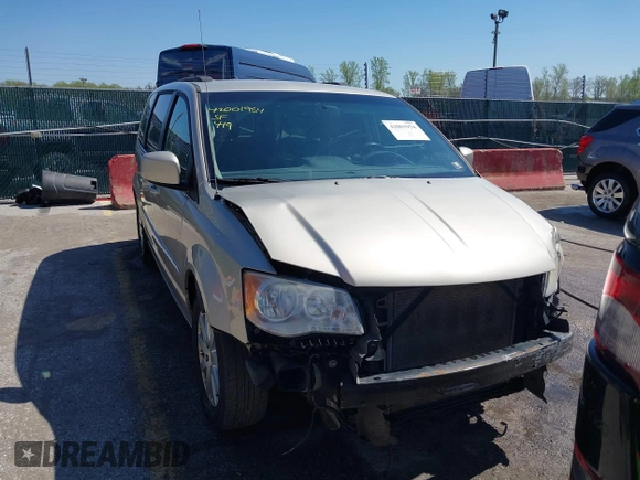 2013 Chrysler Town & Country Touring with VIN 2C4RC1BG2DR605857, listed as a IAAI auction lot 42001954 with 158,445 mi miles. Bid and sale history available at carsss.com. Image 12.