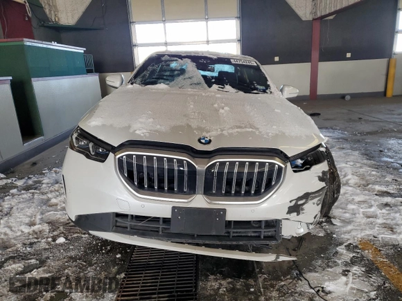 2024 BMW 5 Series 530i with VIN WBA43FJ08RCS37855, listed as a Copart auction lot 44754245 with 0 mi miles and Salvage Title. Bid and sale history available at carsss.com. Image 5.