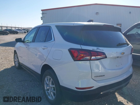 2023 Chevrolet Equinox LT with VIN 3GNAXKEG2PL118556, listed as a IAAI auction lot 41804831 with 39,743 mi miles and . Bid and sale history available at carsss.com. Image 3.