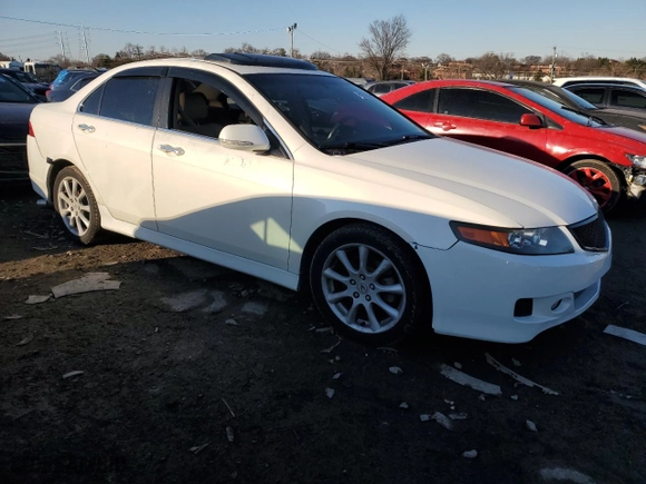 2007 Acura TSX Navi with VIN JH4CL96977C017402, listed as a Copart auction lot 42769385 with 127,948 mi miles and Salvage Title. Bid and sale history available at carsss.com. Image 4.