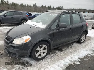 2012 Suzuki SX4 Crossover with VIN JS2YB5A30C6306884, listed as a Copart auction lot 86396074 with 91,557 mi miles and Salvage Title. Bid and sale history available at carsss.com. Image 1.