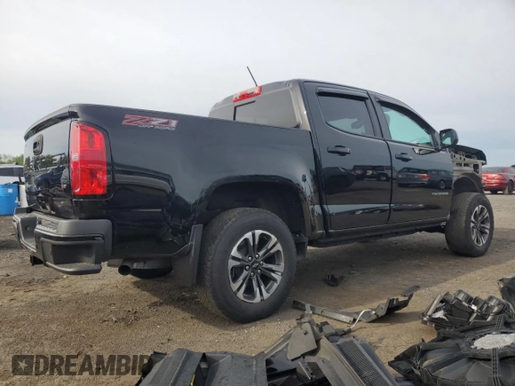 2021 Chevrolet Colorado 4WD Z71 with VIN 1GCGTDEN7M1289699, listed as a Copart auction lot 58043195 with Not provided miles and Salvage title. Bid and sale history available at DreamBid. Image 3.