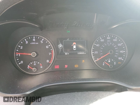 2016 Kia Optima SX Turbo with VIN 5XXGW4L24GG025588, listed as a Copart auction lot 54374135 with 109,005 mi miles and Salvage title. Bid and sale history available at DreamBid. Image 9.