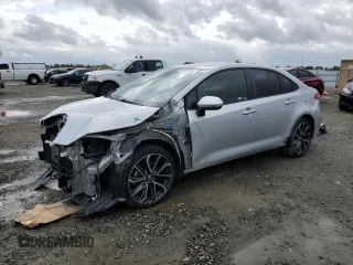 2020 Toyota Corolla SE with VIN JTDS4RCE4LJ006603, listed as a Copart auction lot 50225155 with 63,614 mi miles and Salvage Title. Bid and sale history available at carsss.com. Image 1.