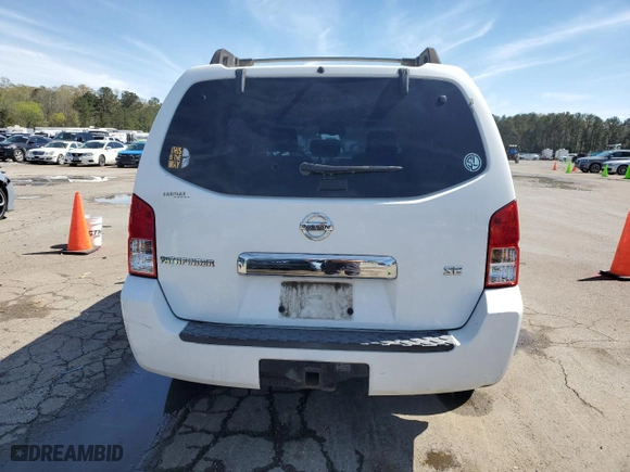 2006 Nissan Pathfinder SE with VIN 5N1AR18U26C683880, listed as a Copart auction lot 50251575 with 201,321 mi miles and Salvage Title. Bid and sale history available at carsss.com. Image 6.