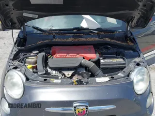 2015 FIAT 500 Abarth with VIN 3C3CFFFH2FT507879, listed as a IAAI auction lot 42135649 with 163,663 mi miles. Bid and sale history available at carsss.com. Image 10.