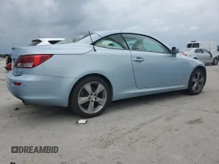 2010 Lexus IS 250 C z VIN JTHFF2C26A2512710, wystawiony jako Copart lot #57880605 z przebiegiem 139 081 mil mil oraz Szkoda całkowita • Salvage title. Historia ofert i sprzedaży dostępna na DreamBid. Obrazek 3.