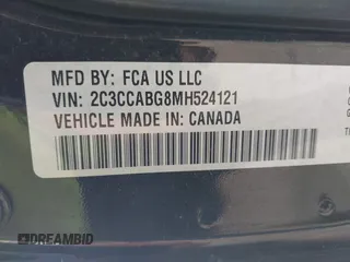 2021 Chrysler 300 with VIN 2C3CCABG8MH524121, listed as a IAAI auction lot 42119886 with 84,593 mi miles. Bid and sale history available at carsss.com. Image 9.