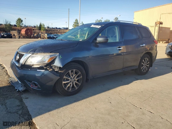 2016 Nissan Pathfinder S with VIN 5N1AR2MN4GC643063, listed as a Copart auction lot 50183275 with 132,924 mi miles and Salvage Title. Bid and sale history available at carsss.com. Image 1.