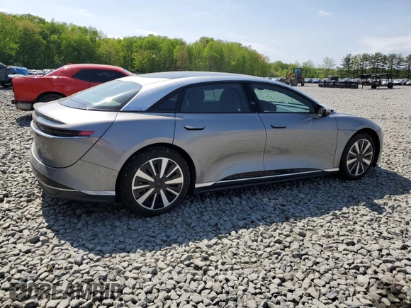 2023 Lucid Air Grand Touring z VIN 50EA1GBA9PA003155, wystawiony jako Copart lot #55441165 z przebiegiem 6 078 mil mil oraz Szkoda całkowita • Salvage title. Historia ofert i sprzedaży dostępna na DreamBid. Obrazek 3.