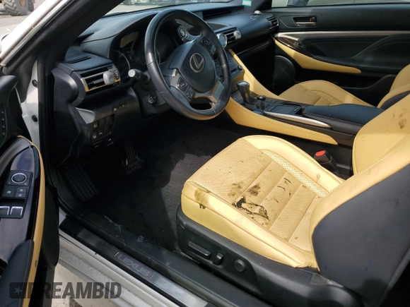 2019 Lexus RC with VIN JTHS85BC9K5004669, listed as a Copart auction lot 54005054 with 24,421 mi miles and Salvage Title. Bid and sale history available at carsss.com. Image 8.