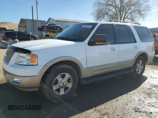 2005 Ford Expedition Eddie Bauer z VIN 1FMFU18555LA20430, wystawiony jako Copart lot #86608764 z przebiegiem 180 340 mil mil oraz Szkoda całkowita • Salvage title. Historia ofert i sprzedaży dostępna na DreamBid. Obrazek 1.