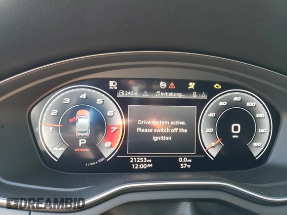 2020 Audi A5 Sportback Premium Plus with VIN WAUCNCF52LA001309, listed as a Copart auction lot 73053982 with 21,253 mi miles. Bid and sale history available at carsss.com. Image 9.