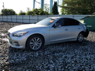 2015 Infiniti Q50 Premium with VIN JN1BV7AR2FM398879, listed as a Copart auction lot 61687205 with 88,554 mi miles and Salvage title. Bid and sale history available at DreamBid. Image 1.