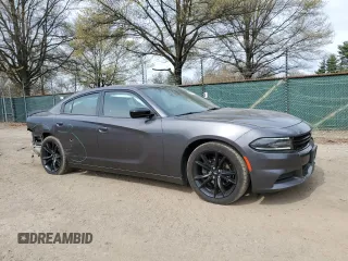 2018 Dodge Charger SXT with VIN 2C3CDXBG9JH337532, listed as a Copart auction lot 52203795 with 82,392 mi miles and Salvage Title. Bid and sale history available at DreamBid. Image 4.
