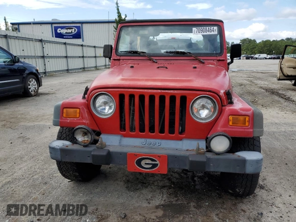 2001 Jeep Wrangler Sport with VIN 1J4FA49S71P336539, listed as a Copart auction lot 70908464 with 211,246 mi miles and Clean Title. Bid and sale history available at carsss.com. Image 5.