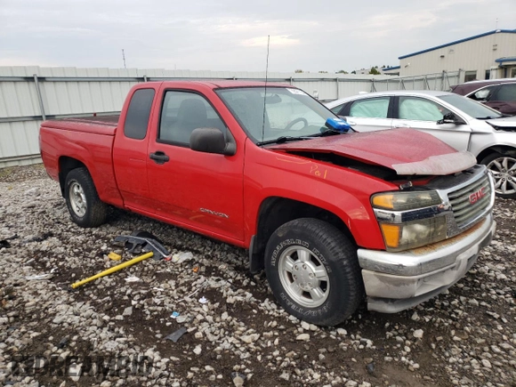 2004 GMC Canyon SLE Z85 with VIN 1GTCS196548172861, listed as a Copart auction lot 72571154 with 244,881 mi miles and Salvage Title. Bid and sale history available at carsss.com. Image 4.