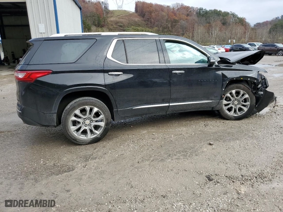 2021 Chevrolet Traverse Premier with VIN 1GNEVKKW2MJ252599, listed as a Copart auction lot 77796994 with 67,001 mi miles and Salvage Title. Bid and sale history available at carsss.com. Image 3.
