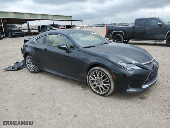 2019 Lexus RC with VIN JTHS85BC1K5004830, listed as a Copart auction lot 44399404 with 71,525 mi miles. Bid and sale history available at carsss.com. Image 4.