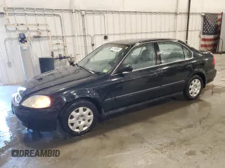 2000 Honda Civic LX with VIN 1HGEJ657XYL054168, listed as a Copart auction lot 47120595 with 232,682 mi miles and Clean Title. Bid and sale history available at carsss.com. Image 1.