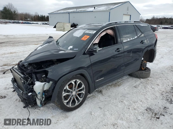 2018 GMC Terrain SLT with VIN 3GKALVEX3JL217694, listed as a Copart auction lot 87689185 with 76,081 mi miles and Salvage Title. Bid and sale history available at carsss.com. Image 1.