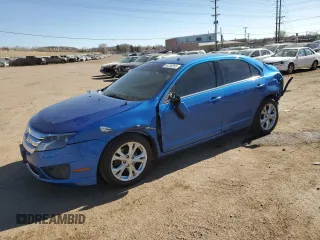 2012 Ford Fusion SE with VIN 3FAHP0HA8CR332435, listed as a Copart auction lot 44200055 with 105,416 mi miles and Salvage Title. Bid and sale history available at DreamBid. Image 1.