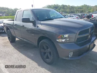 2019 Ram 1500 Tradesman with VIN 1C6RR7FG9KS579417, listed as a IAAI auction lot 42079370 with 93,635 mi miles and . Bid and sale history available at DreamBid. Image 1.