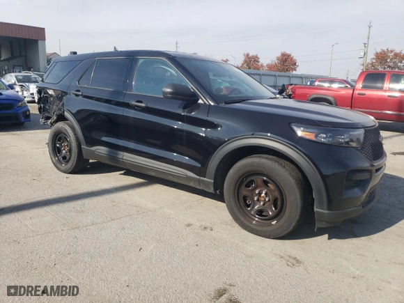 2022 Ford Police Interceptor Utility with VIN 1FM5K8AB9NGC41581, listed as a Copart auction lot 78488804 with 14,036 mi miles and Clean Title. Bid and sale history available at carsss.com. Image 4.