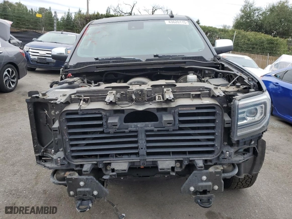 2018 GMC Sierra 1500 SLT with VIN 3GTU2NEC1JG620719, listed as a Copart auction lot 43620115 with 61,797 mi miles and Salvage Title. Bid and sale history available at carsss.com. Image 5.