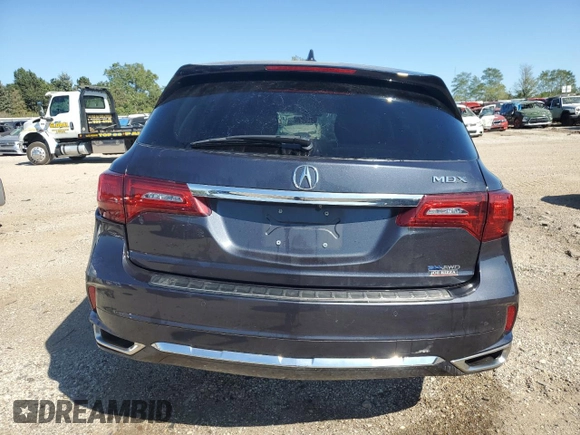 2020 Acura MDX Sport Hybrid w/Technology Pkg with VIN 5J8YD7H58LL001451, listed as a Copart auction lot 69952674 with 61,892 mi miles and Salvage Title. Bid and sale history available at carsss.com. Image 6.