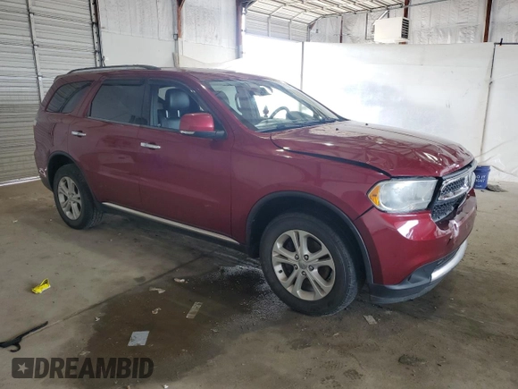 2013 Dodge Durango Crew with VIN 1C4RDJDG9DC602182, listed as a Copart auction lot 61784105 with 169,814 mi miles and Clean title. Bid and sale history available at DreamBid. Image 4.
