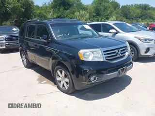 2013 Honda Pilot Touring with VIN 5FNYF3H90DB031763, listed as a IAAI auction lot 42713179 with 161,398 mi miles and . Bid and sale history available at DreamBid. Image 1.