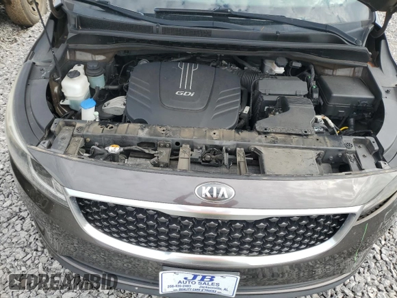 2016 Kia Sedona LX with VIN KNDMB5C15G6100857, listed as a Copart auction lot 45246565 with 152,683 mi miles and Salvage Title. Bid and sale history available at DreamBid. Image 12.
