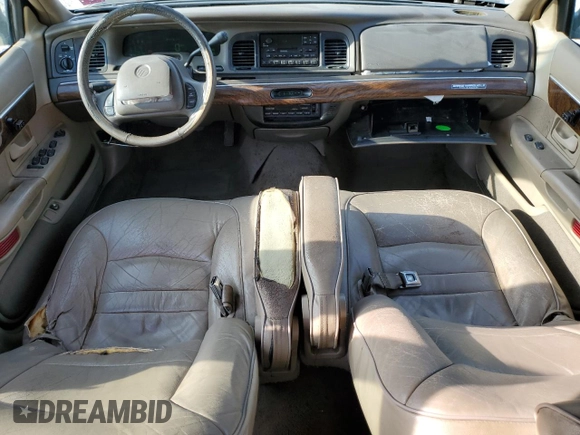 1999 Mercury Grand Marquis LS with VIN 2MEFM75W1XX600671, listed as a Copart auction lot 53323735 with 244,781 mi miles and Salvage Title. Bid and sale history available at DreamBid. Image 8.