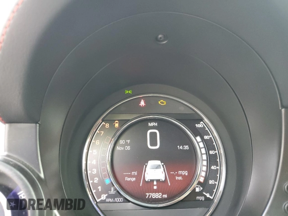 2017 FIAT 500 Abarth z VIN 3C3CFFFH6HT526325, wystawiony jako Copart lot #79726074 z przebiegiem 77 682 mil mil oraz Szkoda całkowita • Salvage title. Historia ofert i sprzedaży dostępna na DreamBid. Obrazek 9.