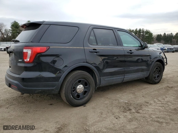 2018 Ford Police Interceptor Utility with VIN 1FM5K8AR9JGB12456, listed as a Copart auction lot 50787765 with 139,428 mi miles and Salvage Title. Bid and sale history available at carsss.com. Image 3.