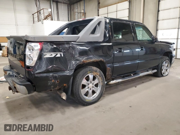 2005 Chevrolet Avalanche Z71 with VIN 3GNEK12Z25G185227, listed as a Copart auction lot 79913834 with 201,102 mi miles and Salvage Title. Bid and sale history available at DreamBid. Image 3.