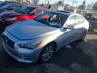 2017 Infiniti Q50 Premium with VIN JN1EV7AR7HM832424, listed as a IAAI auction lot 41372421 with 65,140 mi miles and . Bid and sale history available at DreamBid. Image 2.
