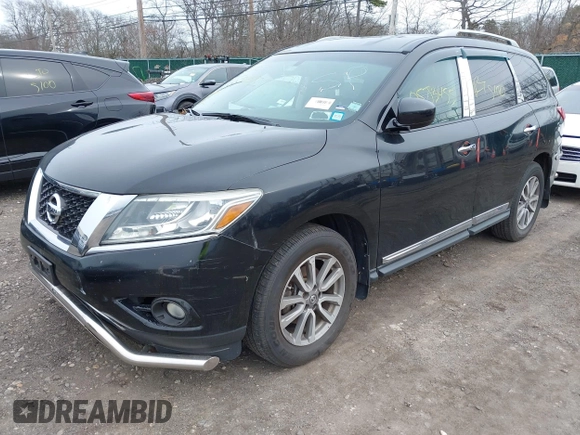 2014 Nissan Pathfinder SL with VIN 5N1AR2MMXEC703206, listed as a IAAI auction lot 41944721 with Not Provided miles. Bid and sale history available at carsss.com. Image 2.