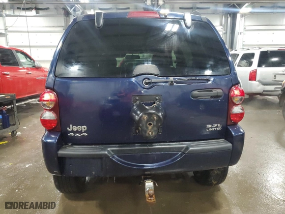 2007 Jeep Liberty Limited with VIN 1J4GL58K27W526334, listed as a Copart auction lot 45506385 with 200,376 mi miles and Salvage Title. Bid and sale history available at carsss.com. Image 6.
