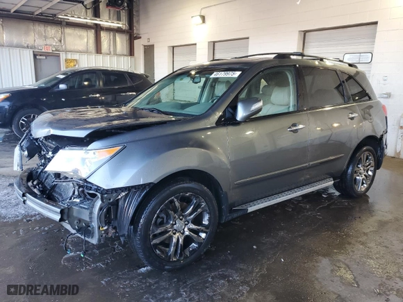 2009 Acura MDX Tech Pkg with VIN 2HNYD28679H500395, listed as a Copart auction lot 46179975 with 0 mi miles and Salvage Title. Bid and sale history available at carsss.com. Image 1.