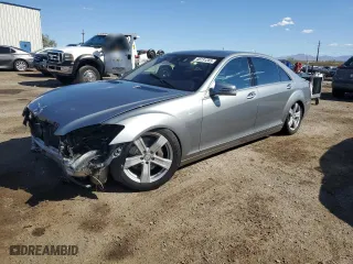 2010 Mercedes-Benz S-Class S 550 with VIN WDDNG7BB8AA332133, listed as a Copart auction lot 48731265 with 127,794 mi miles and Salvage Title. Bid and sale history available at carsss.com. Image 1.