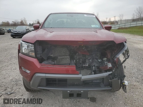 2023 Nissan Frontier SV with VIN 1N6ED1FK3PN617590, listed as a Copart auction lot 78668564 with 17,489 mi miles and Salvage Title. Bid and sale history available at carsss.com. Image 5.