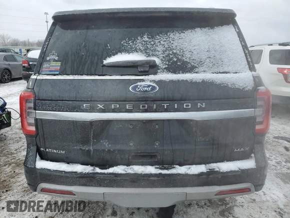 2023 Ford Expedition Max Platinum with VIN 1FMJK1M87PEA25684, listed as a Copart auction lot 42228045 with 9,861 mi miles and Clean title. Bid and sale history available at DreamBid. Image 6.